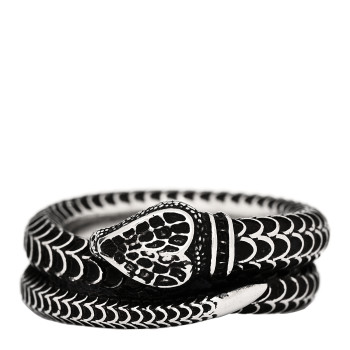GUCCI Sterling Silver Gucci Garden Snake Ring 57 8