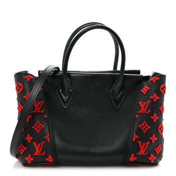 LOUIS VUITTON Veau Cachemire Tote W BB Black
