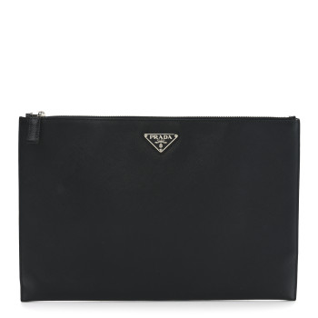 PRADA Saffiano Portfolio Case Black
