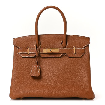 HERMES Togo Birkin 30 Gold