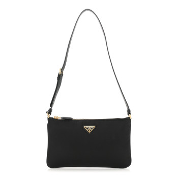 PRADA Re-Nylon Saffiano Pouch Black