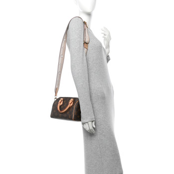 LOUIS VUITTON Monogram Speedy Bandouliere 20 Beige