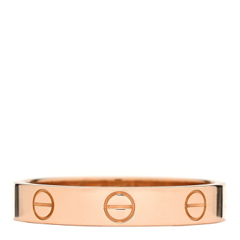 CARTIER 18K Pink Gold 3.5mm LOVE Wedding Band Ring 56 7.75