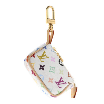 LOUIS VUITTON LV x TM Monogram Multicolor Micro Pochette White