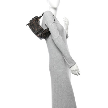MIU MIU Distressed Nappa Pocket Bag  Sand Coffee