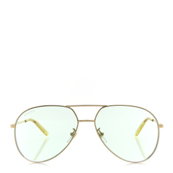 GUCCI Metal Aviator Sunglasses GG0356S Gold