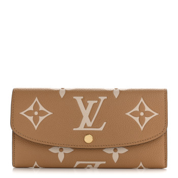 LOUIS VUITTON Empreinte Monogram Giant Emilie Wallet Arizona Creme