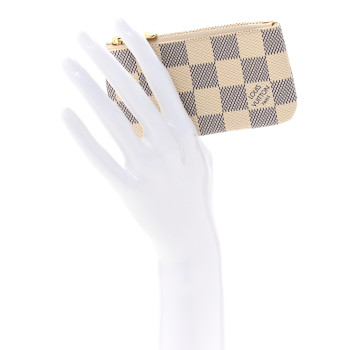 LOUIS VUITTON Damier Azur Key Pouch