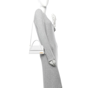JACQUEMUS Smooth Calfskin Le Chiquito Long White