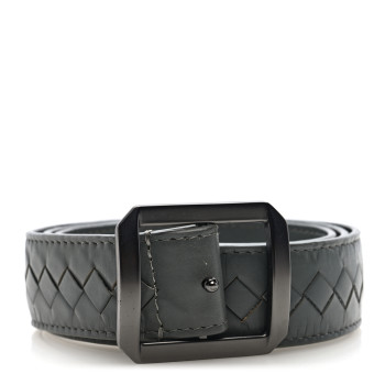 BOTTEGA VENETA Nappa Intrecciato Belt 115 46 Grey