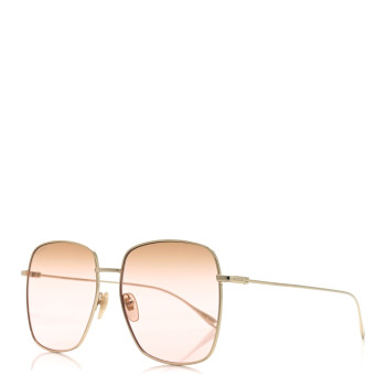 GUCCI Metal Fork Square Frame Red Panda Charm Sunglasses GG1031S Pink