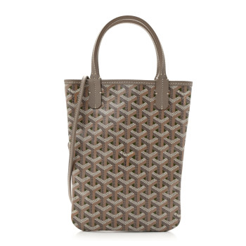 GOYARD Goyardine Poitiers Tote Grege Khaki