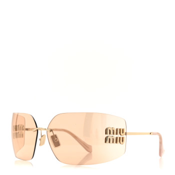 MIU MIU Metal Runway Sunglasses SMU54Y Gold