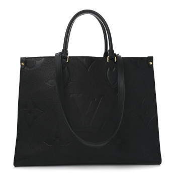 LOUIS VUITTON Empreinte Monogram Giant Onthego MM Black