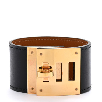 HERMES Box Kelly Dog Bracelet T2 Black