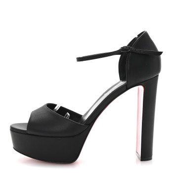 CHRISTIAN LOUBOUTIN Nappa Sandaloo 130 Sandals 39 Black