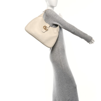GUCCI Goatskin Medium Aphrodite Shoulder Bag Mystic White