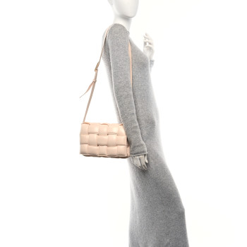 BOTTEGA VENETA Nappa Maxi Intrecciato Padded Cassette Crossbody Bag Melon Washed