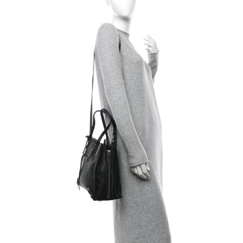 BALENCIAGA Veau Papier B4 Zip Around Tote Black