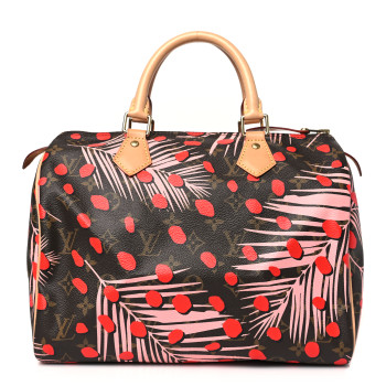 LOUIS VUITTON Monogram Jungle Dots Speedy 30 Sugar Pink Poppy