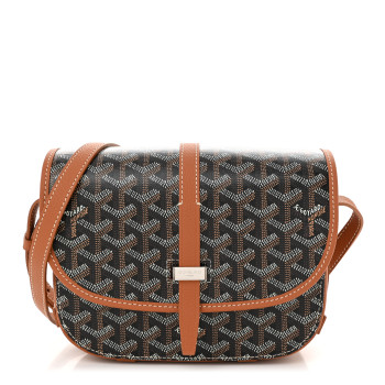 GOYARD Goyardine Belvedere II PM Messenger Bag Black Gold