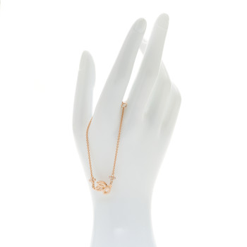 HARRY WINSTON 18K Rose Gold Diamond Lily Cluster Bracelet