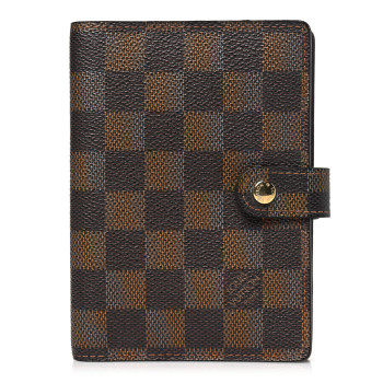 LOUIS VUITTON Damier Ebene Small Ring Agenda Cover