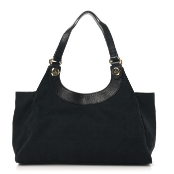 GUCCI Monogram Medium Charmy Shoulder Bag Black