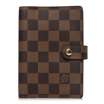 LOUIS VUITTON Damier Ebene Small Ring Agenda Cover