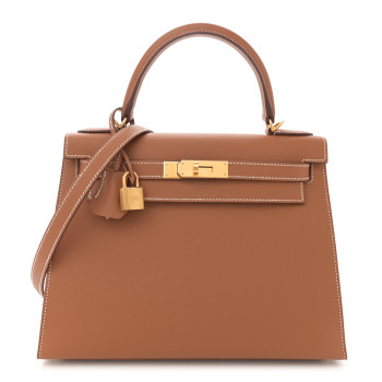 HERMES Epsom Kelly Sellier 28 Gold