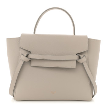 CELINE Grained Calfskin Micro Belt Bag Light Taupe