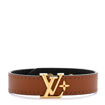 LOUIS VUITTON LV Iconic Bracelet 17 Tan