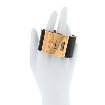 HERMES Box Kelly Dog Bracelet T2 Black