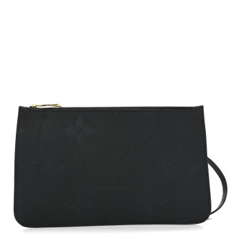 LOUIS VUITTON Empreinte Monogram Giant Neverfull MM Pochette Black