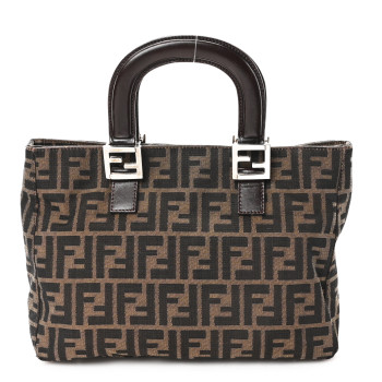 FENDI Zucca Small Holdall Tote Tobacco