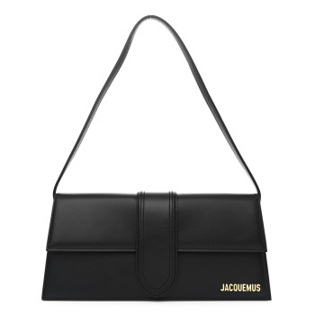 JACQUEMUS Smooth Calfskin Le Grand Bambino Long Black