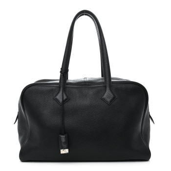 HERMES Taurillon Clemence Victoria II 35 Black