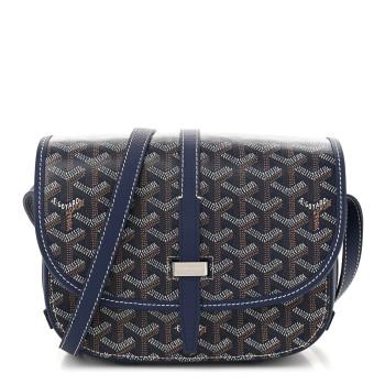 GOYARD Goyardine Belvedere II MM Messenger Bag Navy