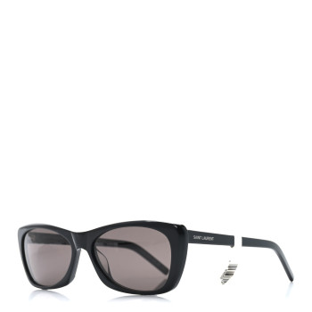 SAINT LAURENT Acetate Cat Eye Sunglasses SL 613 Black