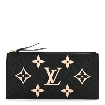 LOUIS VUITTON Empreinte Monogram Giant Crafty Pochette Felicie Zippered Insert Black
