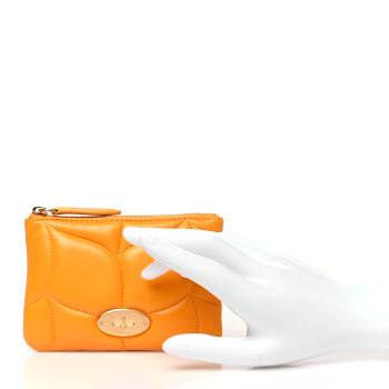 MULBERRY Nappa Softie Zip Coin Pouch Double Yellow