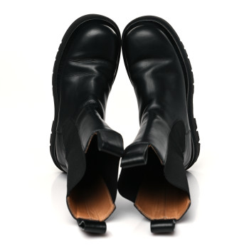 BOTTEGA VENETA Calfskin The Lug Chelsea 55mm Boots 40 Black