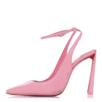 CHRISTIAN LOUBOUTIN Calfskin Condora Sling 100 Pumps 38.5 Pink