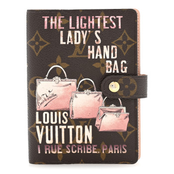 LOUIS VUITTON Monogram Affiche Small Ring Agenda Cover