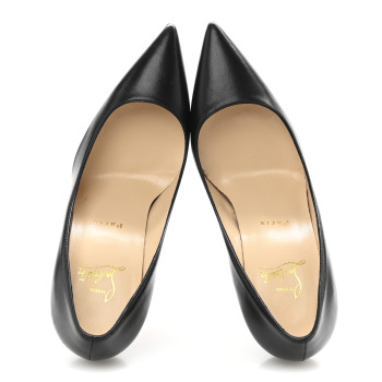 CHRISTIAN LOUBOUTIN Shiny Nappa Decollete 554 100 Pumps 37.5 Black