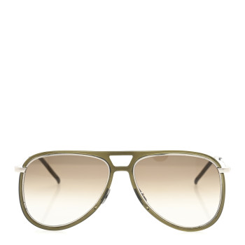 SAINT LAURENT Metal Aviator Classic 11 Rim Sunglasses Grey