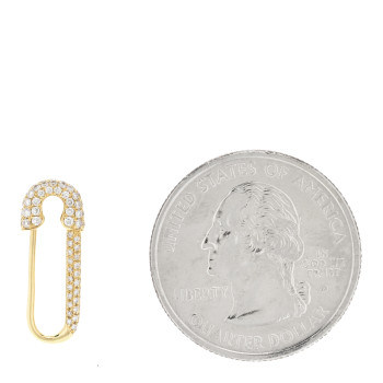 ANITA KO 18K Yellow Gold Diamond Mini Safety Pin Earring