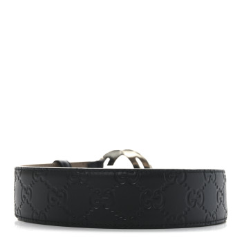 GUCCI Guccissima Signature Interlocking G 40mm Belt 95 38 Black
