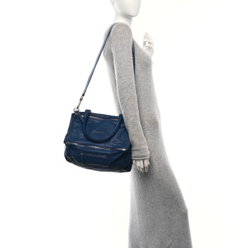 GIVENCHY Sugar Goatskin Medium Pandora Deep Blue