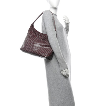 GOYARD Goyardine Boheme Hobo Burgundy